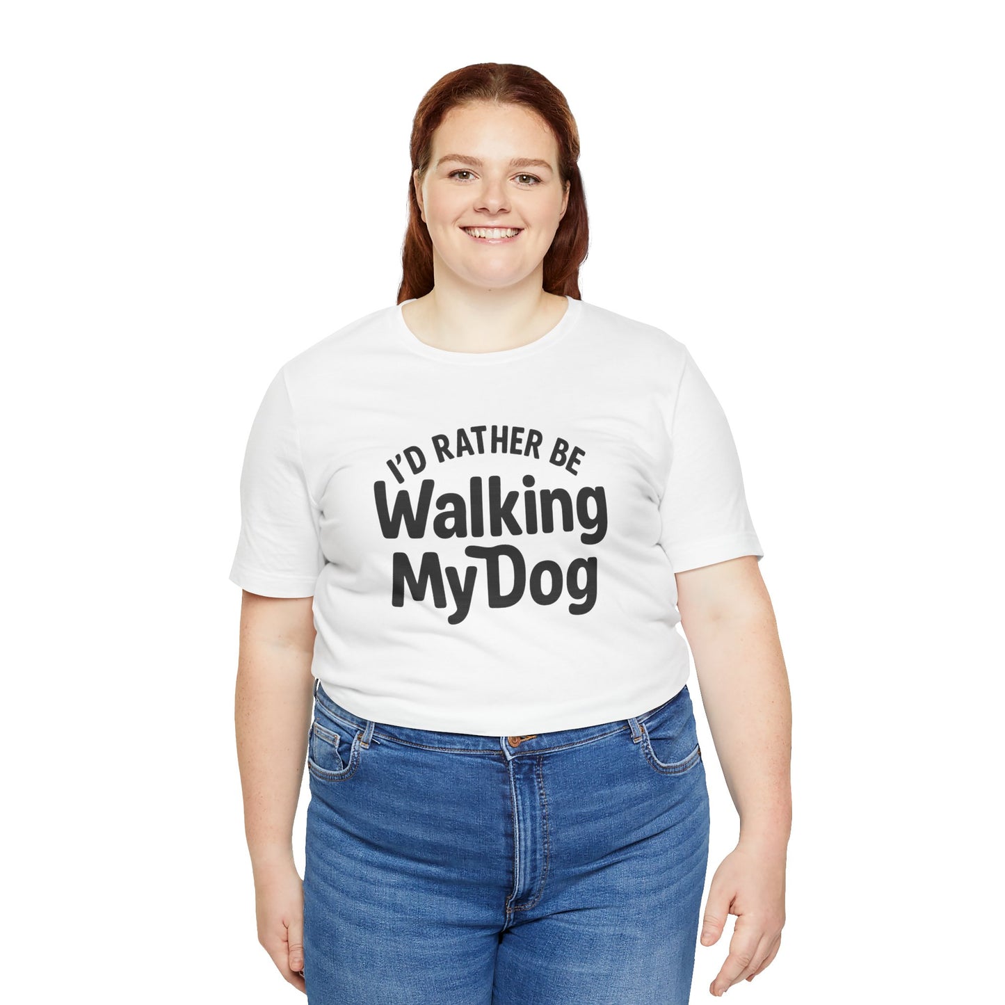 I'd Rather Be Walking My Dog Unisex Tee – Perfect Gift for Dog Lovers